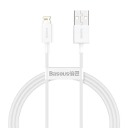 کابل شارژ سریع USB-A به لایتنینگ بیسوس مدل Superior Series طول 1m - سفید