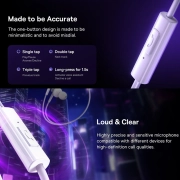 هندزفری سیمی بیسوس مدل Encok CZ11 - سفید