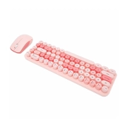 ماوس و کیبورد بی سیم مافی مدل I Bean Colorful - صورتی