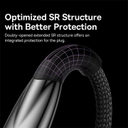 کابل شارژ USB-C به لایتنینگ بیسوس مدل Glimmer Series 20W طول 2m - مشکی