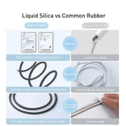 کابل شارژ سریع USB-A به لایتنینگ بیسوس مدل Jelly Liquid Silica Gel طول 2m - مشکی