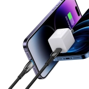 کابل شارژ USB-C به لایتنینگ بیسوس مدل Glimmer Series 20W طول 2m - مشکی