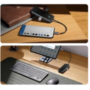 هاب 6 پورت USB-C بیسوس مدل AcmeJoy - خاکستری تیره 3