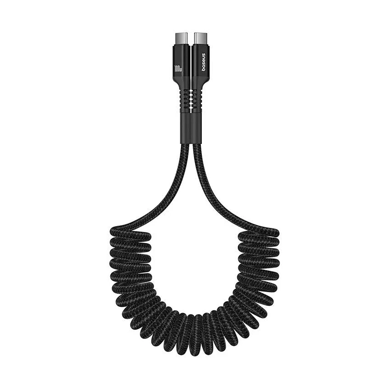 کابل شارژ USB-C به USB-C بیسوس مدل Fish-Eye 100W طول 1m - مشکی 1