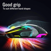 موس با سیم گیمینگ اونیکوما مدل CW902 - مشکی