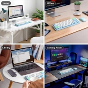 ماوس و کیبورد بی سیم مافی مدل Bean Pro - آبی