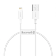 کابل شارژ سریع USB-A به لایتنینگ بیسوس مدل Superior Series طول 25cm - سفید