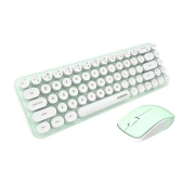 ماوس و کیبورد بی سیم مافی مدل Bean Pure - سفید سبز