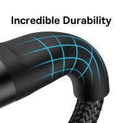 کابل شارژ سریع 3 در 1 (Lightning ،USB-C و Micro USB) بیسوس مدل Flash Series Ⅱ 100W طول 1.5m- مشکی