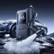 پمپ باد لاستیک ماشین قابل حمل بیسوس مدل GoTrip VA1 Pro Super Mini - مشکی