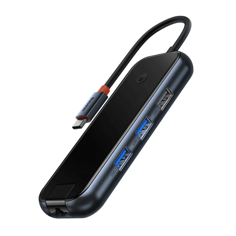هاب 6 پورت USB-C بیسوس مدل AcmeJoy - خاکستری تیره 2