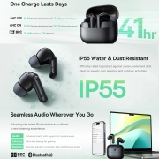 هندزفری بلوتوثی TWS بیسوس مدل Bass BP1 NC - مشکی