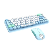 ماوس و کیبورد بی سیم مافی مدل Bean Pro - آبی