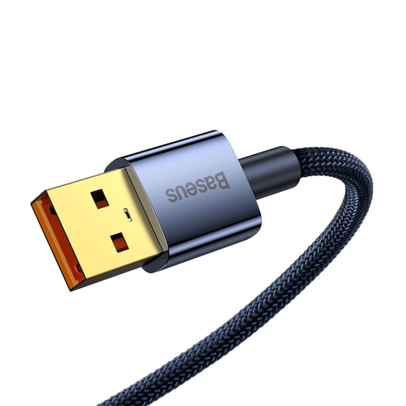 کابل شارژ USB-A به USB-C بیسوس مدل Explorer 100W طول 1m - سرمه‌ای 2