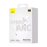 هندزفری بلوتوثی بیسوس Bowie M2s مدل NGTW350102 – سفید