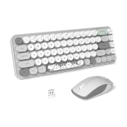 ماوس و کیبورد بی سیم مافی مدل I Bean Pro - خاکستری