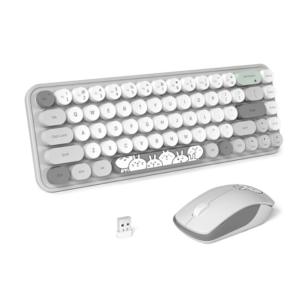 ماوس و کیبورد بی سیم مافی مدل I Bean Pro - خاکستری