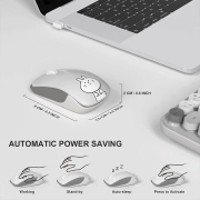 ماوس و کیبورد بی سیم مافی مدل Bean Pro - خاکستری