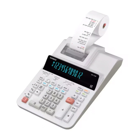 ماشین حساب پرینتردار کاسیو مدل DR-120R-WE-E-DC(CN)