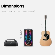 اسپیکر بلوتوثی انکر soundcore Rave 3S مدل A31A3012 - مشکی