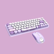 ماوس و کیبورد بی سیم مافی مدل I Bean Pro - بنفش