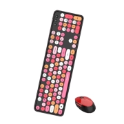 ماوس و کیبورد بی سیم مافی مدل Sweet Colorful - مشکی 1