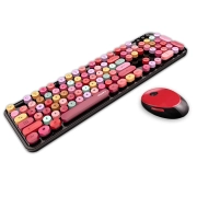 ماوس و کیبورد بی سیم مافی مدل Sweet Colorful - مشکی 2