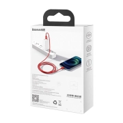کابل شارژ USB-A به لایتنینگ بیسوس مدل Superior Series طول 1m - قرمز
