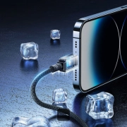 کابل شارژ USB-C به لایتنینگ بیسوس مدل Unbreakable Series 20W طول 2m - مشکی