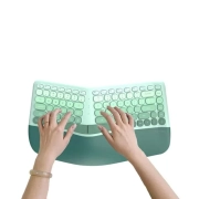 ماوس و کیبورد بی‌سیم مافی مدل Wireless Desktop Bomi – گرادینت سبز 2