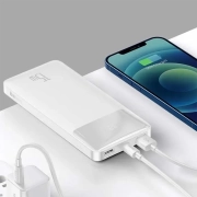 پاوربانک بیسوس مدل Bipow ظرفیت 10000mAh همراه با کابل - مشکی