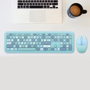 ماوس و کیبورد بی سیم مافی مدل 666 - آبی