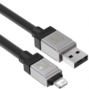 کابل شارژ سریع USB-A به لایتنینگ بیسوس مدل Coolplay Series طول 1m - مشکی