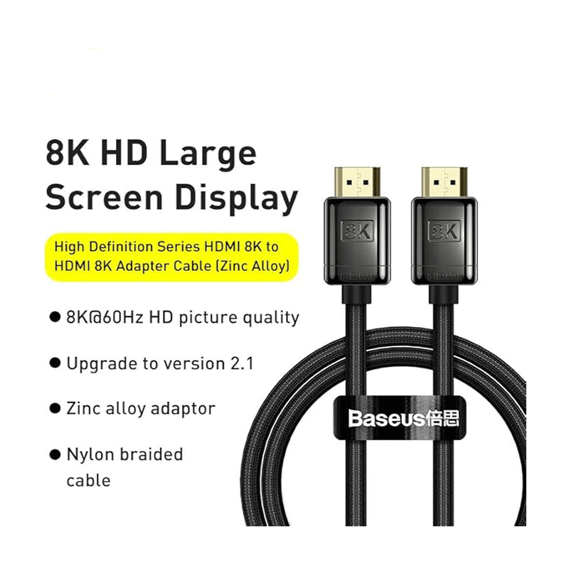 کابل HDMI بیسوس مدل High Definition Series طول 1m - مشکی 1