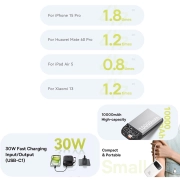 پاوربانک بیسوس مدل QPow2 ظرفیت 10000mAh - مشکی