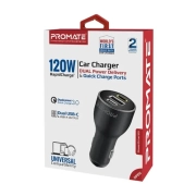 شارژر فندکی پرومیت RapidCharge مدل PowerDrive-120 120W - مشکی