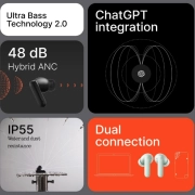 هندزفری بلوتوثی ناتینگ مدل CMF Buds 2 - مشکی 3