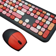 ماوس و کیبورد بی سیم مافی مدل 666 - مشکی قرمز