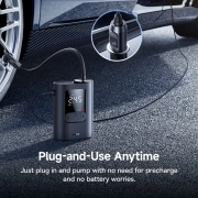 پمپ باد لاستیک ماشین قابل حمل بیسوس مدل GoTrip VA1 Pro Super Mini - مشکی