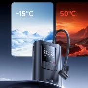 پمپ باد لاستیک ماشین قابل حمل بیسوس مدل GoTrip VA1 Max Super Mini - مشکی