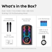 اسپیکر بلوتوثی انکر soundcore Rave 3S مدل A31A3012 - مشکی