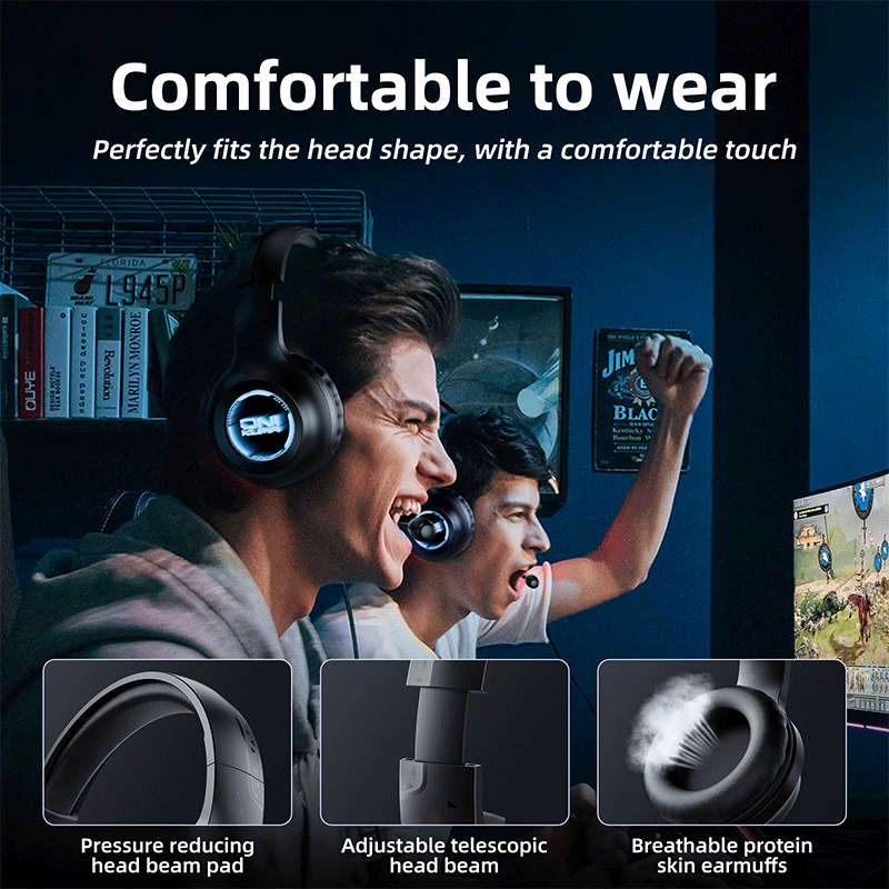 هدست گیمینگ بلوتوثی اونیکوما مدل X36– مشکی 4