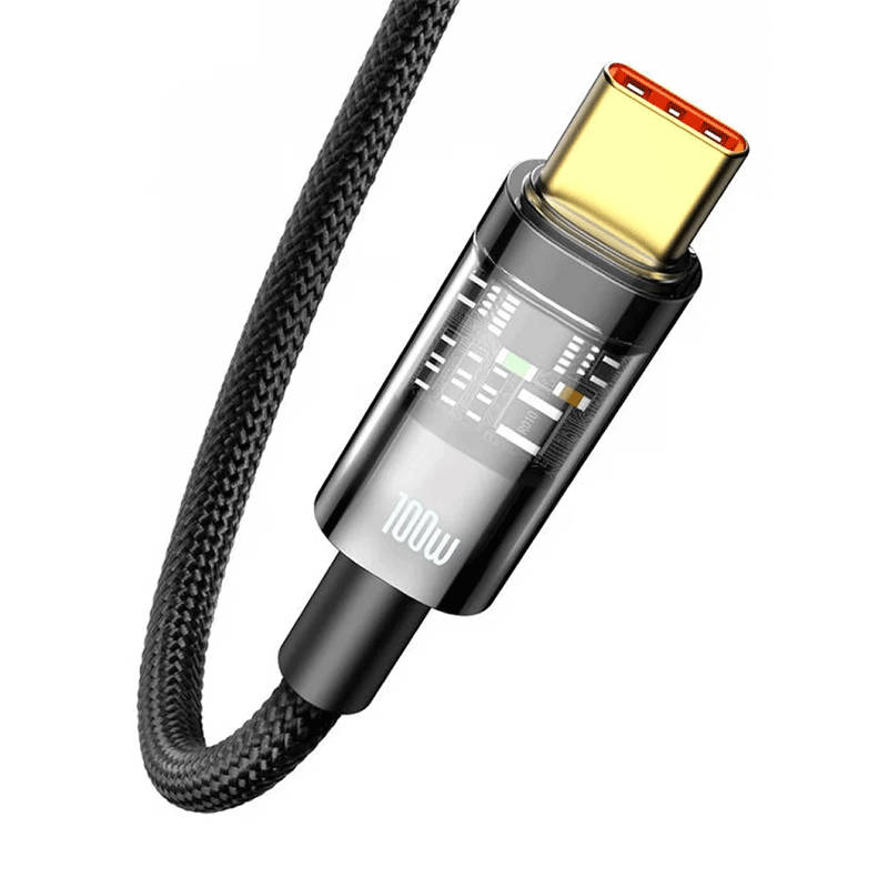 کابل شارژ USB-A به USB-C بیسوس مدل Explorer 100W طول 1m - مشکی 1
