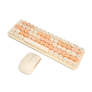 ماوس و کیبورد بی سیم مافی مدل I Bean Colorful - طیف قهوه ای