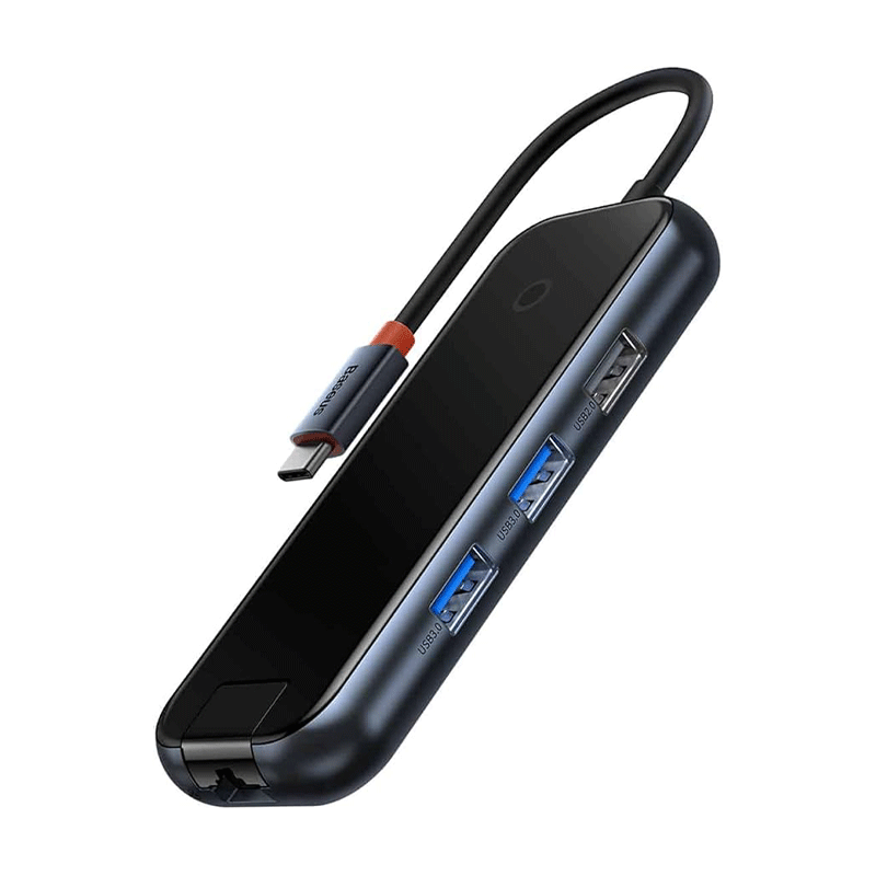 هاب 5 پورت USB-C بیسوس مدل AcmeJoy - خاکستری تیره 1