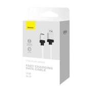 کابل شارژ USB-A به لایتنینگ بیسوس مدل CoolPlay Series طول 2m - سفید