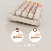 ماوس و کیبورد بی سیم مافی مدل Baby Bear - طیف قهوه ای