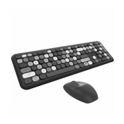 ماوس و کیبورد بی سیم مافی مدل 666 - مشکی خاکستری