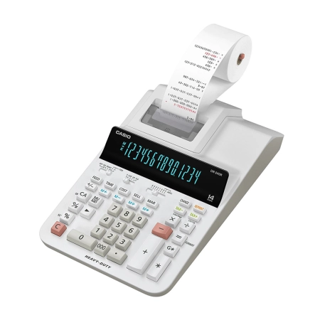 ماشین حساب پرینتردار کاسیو مدل DR-240R-WE-E-DC(CN)