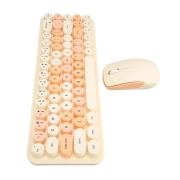 ماوس و کیبورد بی سیم مافی مدل I Bean Colorful - طیف قهوه ای